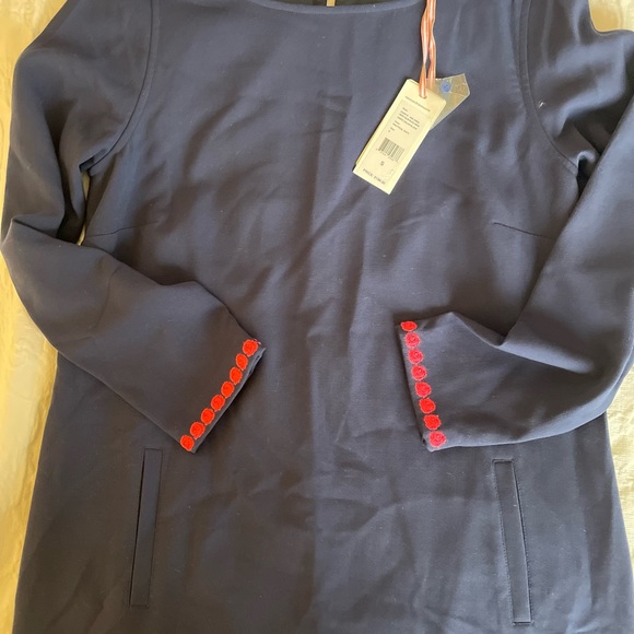 NWT Vineyard Vines Nautica Navy Crepe Color Block Dress size Small - Picture 13 of 13